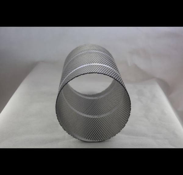 Easy Installation Perforated Stainless Steel Cylinder , Polished Perforated