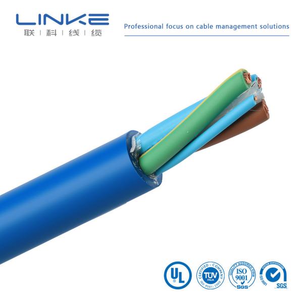 Round Wire Tinned Copper Double Core Solar Cable UL Approved Flexible Solar