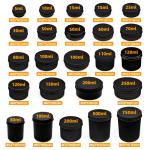 Custom Black Aluminum Candle Tin Metal Case for Solid Scented Candle 6 oz With