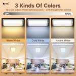 700LM Dimmable Sliding RV Ceiling Dome Lights 7W DC10-30V Super Bright Interior