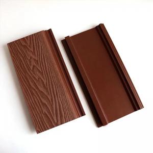 Wholesale Anti Slip Sleek Wood Siding Accent Wall Exterior 3D Outdoor Wpc Wall Cladding from china suppliers