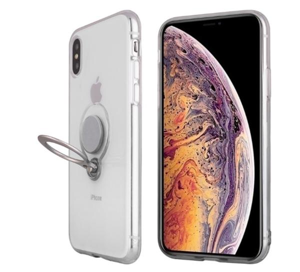 Color Clear Ring Magnetic Car Mount Holder Soft TPU Case Back Cover For Xiaomi