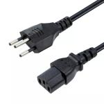 Swiss Plugs Power Cable Plug Mains Wiring Switzerland Plug Black/White 250V