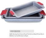 Carbon steel High strength non stick marble coating bread pan cookware bakeware