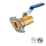 STD Port Flange Brass 1/ 2 Inch Solder Ball Valve Flange End Steel Chrome