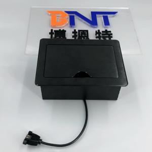 Wholesale Aluminum Alloy Floor Stand / Table Mount Desktop Flip Up Power Socket Box from china suppliers