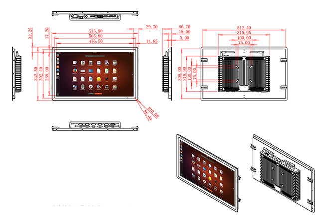 21.5-Inch High-Performance Linux Touch Display for Smart City Projects and Industrial Equipment