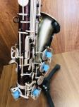 Baritone Saxophone customise making available bari sax matt black nickel plated