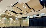 Double Curved Exterior Aluminum Ceiling Panels Sound Attenuation Color Custom
