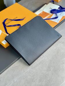 China Designer Louis Vuitton Pochette Jour GM Cuir Taurillon Leather In Black Noir Purses on sale