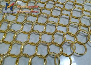 Wholesale Golden Yellow Ring Mesh Curtain from china suppliers