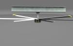 Silent 52RPM Gearbox Motor Aluminum Blade Ceiling Fan