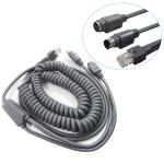LS2208 LS4208 Symbol Barcode Scanner Cable 5M Coiled PS2 Keyboard Wedge