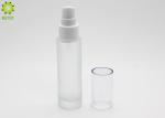 Small Empty Cosmetic Containers , 30ml Glass Pump Bottles For Essence CBD Oil