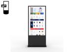 55 Inch 4K Free Standing Interactive Signage Display Double Sided Touch Screen