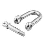 Polished Stainless Steel 304/316 Screw Pin D Shackles European Type for Rigging