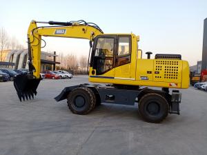 Wholesale 92 KW Engine Wheeled Mini Excavator Max. Digging Radius 8000MM 9.00-20/8 Tires from china suppliers