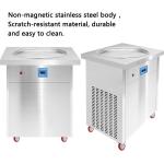 Temperature Controlled Fried Ice Cream Roll Pan Machine for Snack Industry