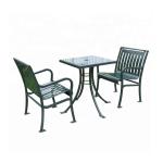 Modern Mild Steel Outdoor Table Benches Waterproof Anti Rust Durable