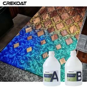 Wholesale UV Protection Art Clear Resin Offers A Sleek Polished Look For Custom Tabletops from china suppliers
