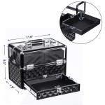 Adjustable Dividers Makeup Train Case Personalized Logo For Makeup Artists
