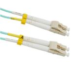 multimode lc lc connector om4 50-125 duplex jumper lszh jacket 1m fiber optic