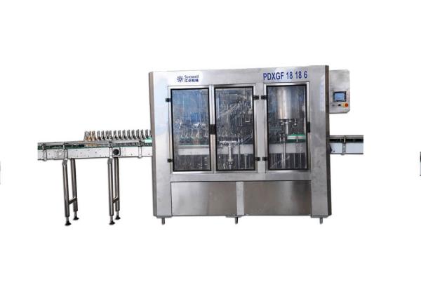 Automatic Carbonated Energy Drink Machine For Glass Bottle Beverage Production