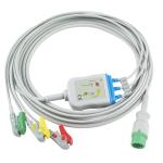 Biolight BLT ECG Cable and Leadwires 3Lead IEC Clip 12Pin Connector ECG Cable