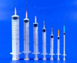 China Sterilized disposable syringe  ,luer lock syringe, 3 parts disposable syringe on sale