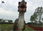Large Size Dinosaur Model In An Amusement Park Loved By Children