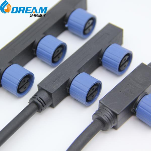 CE UL Certified M15 Waterproof Plug Cable for 1 To 3 Led Light Gender Variety