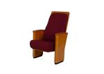 Wooden Armrest Auditorium Theater Chairs Folding Audience Seat