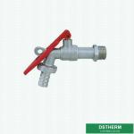 Lockable Plated Male Threaded Brass Bibcock Valve