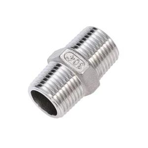 Wholesale Stainless Steel Pipe Fittings 1/2&quot; BSP Standard Hex Nipple from china suppliers