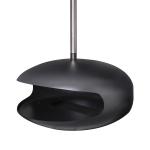 Black 23.6 Inch Free Standing Ethanol Fireplace 1.5L Indoor Alcohol Fireplace