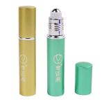 0.27 Ounce Twist Up Aluminium Perfume Bottle Metal Roller Balls For Essential