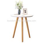 Three Legs Center Coffee Table , Modern Side Tables For Living Room white