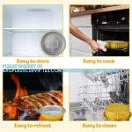 140mm Diameter 600ml Custom Logo Disposable Aluminum Foil Baking Loaf Shape Pan
