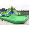 Buy cheap Green Castle Theme Waterproof Inflatable Pool With Octopus Slide On Ground from wholesalers