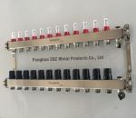 RVS Verdelers voor vloerverwarming met flowmeters , Vloerverwarming verdelers
