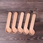Baby milk powder spoon with sealing function-Beech wooden
