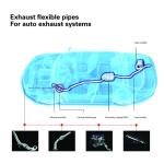 Stainless Steel Automobile Spare Parts Auto Muffler Flexible Exhaust Pipe