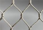 Knotted Type 1.5mm Rope Diameter SS304 Stainless Steel Wire Rope Net For Animal