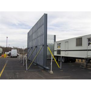 Fast installed temporary acoustic/sound/noise proof barrier wall