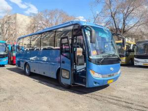 Wholesale 2015 Year 35 Seater Used KLQ6898 Coach Bus LHD Steering Diesel Engine Long Distance Transportation from china suppliers