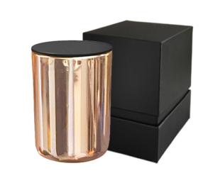 Wholesale black candle gift box custom lid and base candle packaging box candle paper box with shoulder from china suppliers