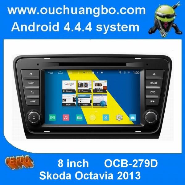 ouchuangbo car dvd head unit s160 android 4.4 for Skoda Octavia 2013 with auto
