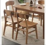Classic Dining Room Furniture Collection Solid Wood Rubber Chairs Dining Chairs