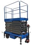 8m Working Height Manganese Steel Mobile Scissor Lift Electrical Pulling Loading