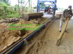 Timber Cutting Double Blade Circular Saw Portable Swing Blade Sawmill